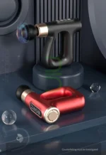 ماساژور برقی تفنگی KH-740 با ۴ سری قابل تعویض و ۵ حالت لرزشی برای رفع خستگی عضلات