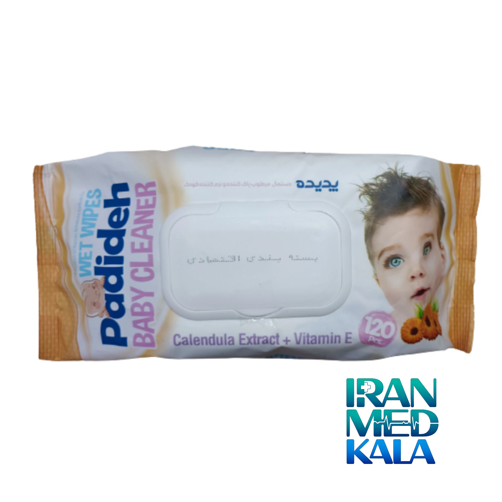 دستمال مرطوب کودک - نمای جلو - طراحی و جزئیات کلیدی
