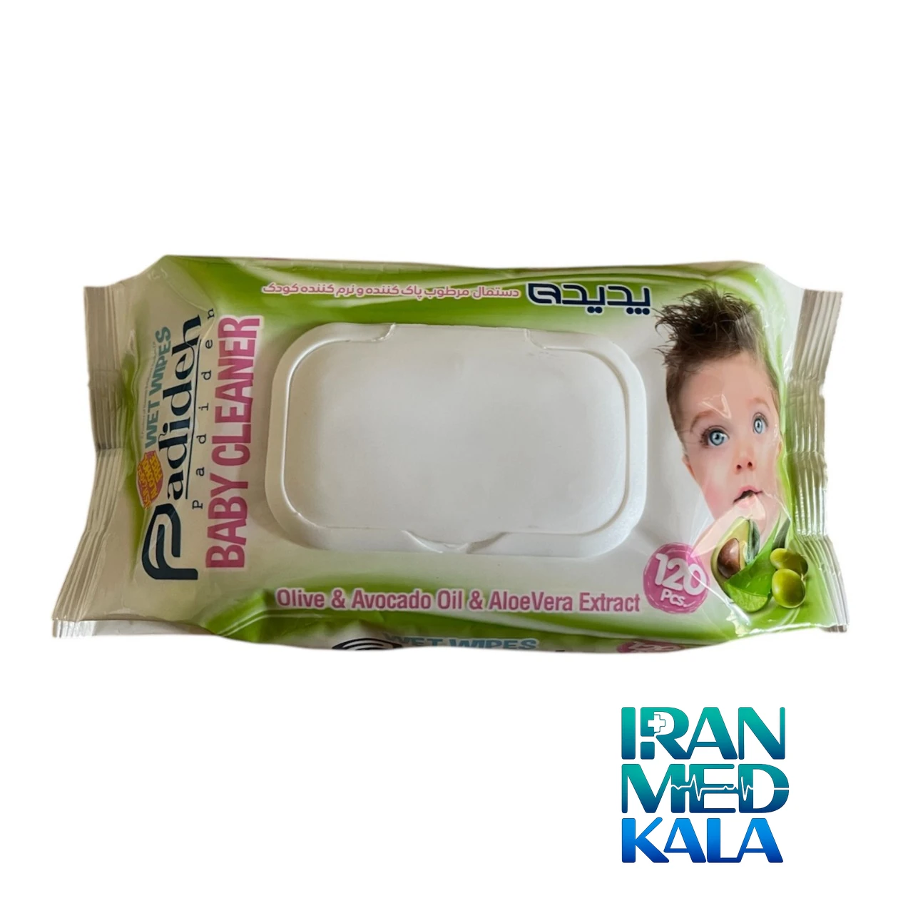 دستمال مرطوب کودک - نمای جلو - طراحی و جزئیات کلیدی