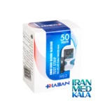 نمای کناری نوار تست قند خون دیابان باکیفیت بسته 50 عددی پروفایل و ساختار