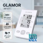 نمای بسته بندی فشارسنج دیجیتال بازویی گلامور با حافظه و هشدار خطا برچسب و بسته بندی