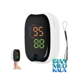 نمای جلو پالس اکسیمتر دیجیتال با نمایشگر LED طراحی و جزئیات کلیدی
